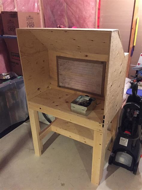 homemade spray booth for models